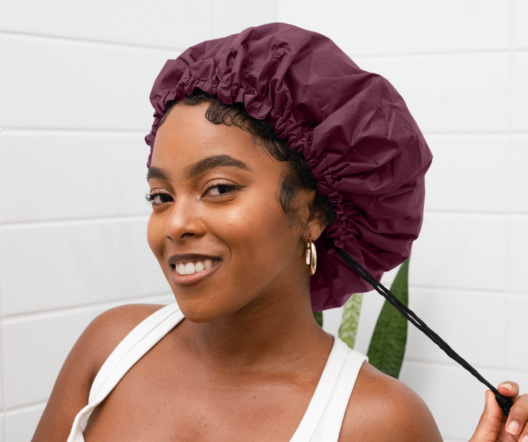 Satin Lined Shower Cap