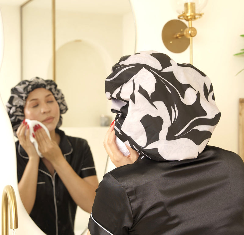 Satin Lined Shower Cap