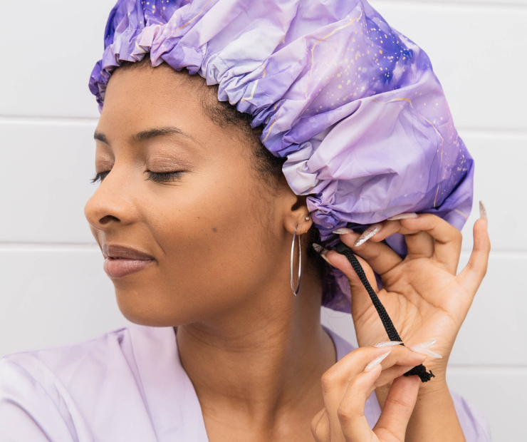 Satin Lined Shower Cap